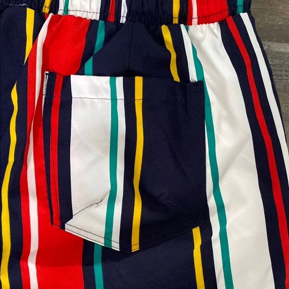 Fresh Red and Blue Board Shorts for Swim